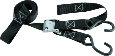 BikeMaster Tiedown 1-1/2 Softhook משולב - שחור