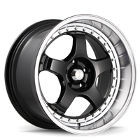 Konig SSM 18x9 5x114.3 ET22 שחור מבריק עם שפתיים מעובדות