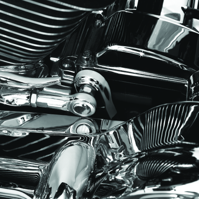 Kuryakyn Barrel Style יד ימין נקבה 5/16in-24 Threads Chrome