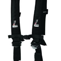 רתמת מירוצי DragonFire H-Style- 4-נקודות- EZ-Adjust- 2 אינץ' אבזם- שחור