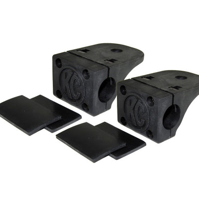 KC HiLiTES אוניברסלי צינור קלאמפ סט תושבת להתקנה / 0.75 אינץ'. עד 1 אינץ'. בר (זוג)