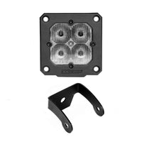 XK Glow Flush Mount XKchrome 20w קוביית LED עם ערכת אור הדגשה RGB עם Cntrlr- אלומת נסיעה 2 יחידות