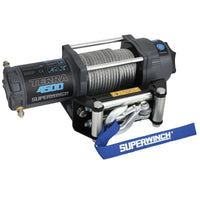 Superwinch 4500 LBS 12V DC 15/64in x 50ft חבל פלדה Terra 4500 Winch - קמט אפור