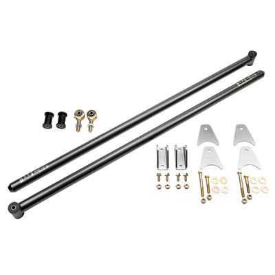 Wehrli 99-10 Ford / 94-22 RAM Univ RCLB/CCSB/ECSB 60 in.Traction Bar Kit - שחור מבריק