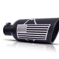 גיבסון פטריוט סדרת קצה מגולגל חתוך חתך - 5 אינץ' OD/4 אינץ' כניסת/אורך 12 אינץ' - קרמיקה שחורה