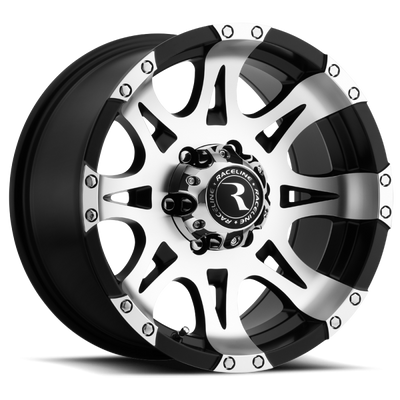 Raceline 982 Raptor 17x9in / 5x127 BP / 0mm Offset / 78.1mm Bore - גלגל שחור ומעובד