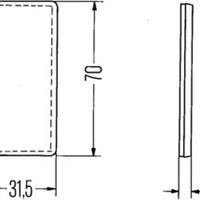 Hella רפלקס רפלקטור אדום 8Ra