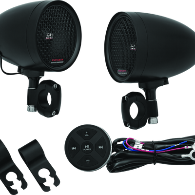 Kuryakyn Road Thunder Speaker Pods Bluetooth Controller אודיו שחור