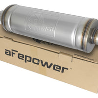 aFe MACH Force-Xp 409 SS משתיק קול 2.5 אינץ' מרכז/מרכז 18 אינץ' L x 6 אינץ' קוטר - גוף עגול