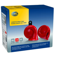 ערכת צופר חצוצרה תאומים של Hella 12V 400/500Hz (007424804 = 007424801)
