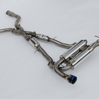 Invidia 2022+ Nissan Z 70mm Gemini Cat Back אגזוז - טיפים מגולגלים TI