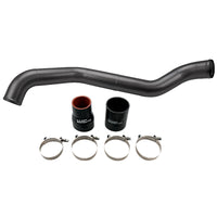 Wehrli 01-04 שברולט 6.6L LB7 Duramax Driver Side 3in intercooler Pipe - שחור מבריק