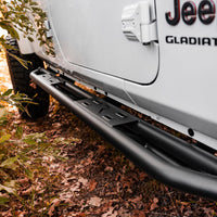 Rampage 20-22 Jeep Gladiator SRS Sidebar Rock Crawler Steps - שחור
