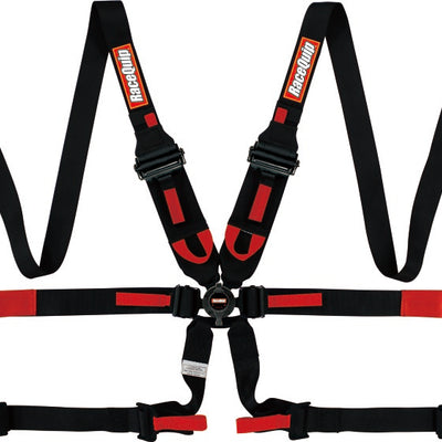 RaceQuip Black FIA CAMLOCK 6pt 2in Pull Down Lap FHR