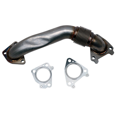 Wehrli 01-04 שברולט 6.6L Duramax LB7 2in Stainless Pass. צינור צד למעלה עם אטמים (טורבו יחיד)