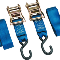 BikeMaster 2x84in Ratchet Tiedown Pair - כחול