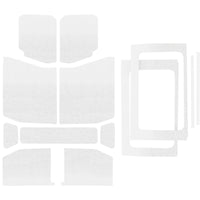 DEI 18-23 ג'יפ רנגלר JL 4 דלתות מחצלת בום ערכת כותרות מלאה - 13 חלקים - לבן