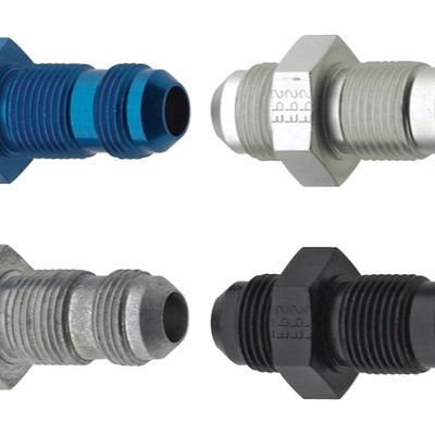 Fragola -12AN Straight Bulkhead - שחור