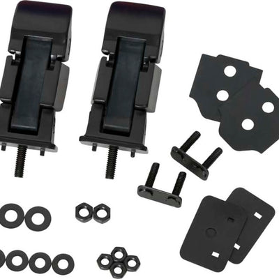 Kentrol 97-06 Jeep Wrangler TJ Hood Catch Pair - מעיל אבקה שחור