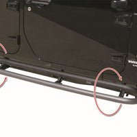 Rampage 2007-2018 Jeep Wrangler(JK) Srs Side Bar Rockerguard Step - שחור