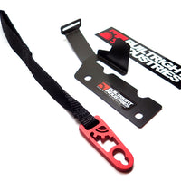 BuiltRight Industries 09-20 Ford F-150/Raptor (09-14 SuperCrew בלבד) שחרור מושב אחורי - רצועה שחורה