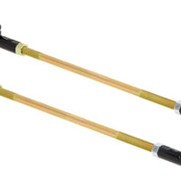 ערכת קישור קצה מוט מתכוונן RockJock 14 אינץ' מוטות ארוכים עם קצוות מוט אטומים וזוג אגוזי ריבה