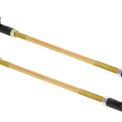 ערכת קישור קצה מוט מתכוונן RockJock 14 אינץ' מוטות ארוכים עם קצוות מוט אטומים וזוג אגוזי ריבה