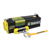 Superwinch 5500 LBS 12V DC 1/4in x 60ft חבל סינטטי S5500 כננת