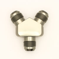 DeatschWerks 10AN זכר התלקחות + 10AN זכר התלקחות ל-10AN זכר התלקחות Y-Block התאמה