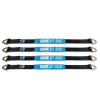 ערכת קשירה לרכב שטח מובל (4 חבילות) שחור