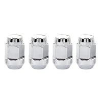 McGard Hex Lug Nut (סגנון בליטה של ​​מושב קונוס) 1/2-20 / 3/4 Hex / 1.45 אינץ'. אורך (חבילה של 4) - כרום