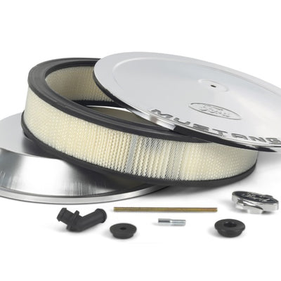 ערכת מנקה אוויר של פורד רייסינג - כרום עם סמל מוסטנג