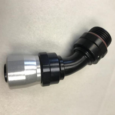 Fragola -8AN x 45 מעלות קצה צינור קרימפ ספורט