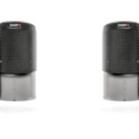 Akrapovic 17-18 Porsche Panamera Turbo Pipe Tail Set (פחמן)