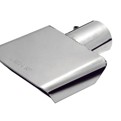 גיבסון מלבן ספורט קצה - מרכז - 6x2.75 אינץ' OD/2.5 אינץ' כניסת/9.5 אינץ' אורך - אל חלד