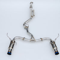 Invidia 2022+ סובארו WRX N1 Twin Outlet Single Layer Tip Cat-Back Exhaust