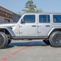 N-Fab RKR Rails 2018 Jeep Wrangler JL 4 Door Dab אורך - שחור מבריק - 1.75in