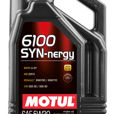 Motul 5L Technosynthese Engine Oil 6100 SYN-NERGY 5W30 - VW 502 00 505 00 - MB 229.5