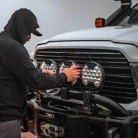 KC HiLiTES SlimLite 8 אינץ'. מגן אור LED (מגן בלבד) - שקוף