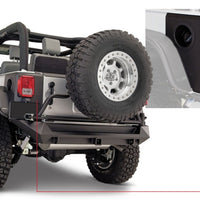 Bushwacker 07-18 Jeep Wrangler Trail Armor פינות אחוריות - שחור