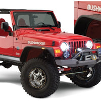 Bushwacker 97-06 Jeep Wrangler Flat Style Flares 4pc - שחור