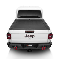 Rugged Ridge 20-22 Jeep Gladiator ללא Trail Rail Sys Armis Tonneau Cover with Max Track - Tex. Blk