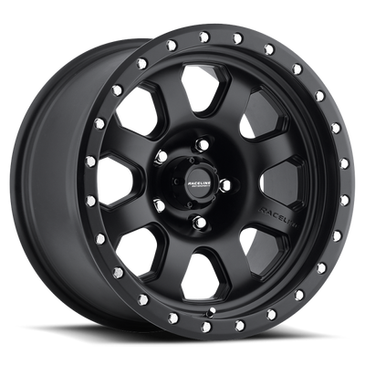 Raceline 929B Avenger 17x9in / 8x165.1 BP / -12mm Offset / 130.81mm Bore - גלגל סאטן שחור