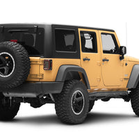 Raxiom 07-18 Jeep Wrangler JK Axial Series LED Halo Lights - בית שחור (עדשה מעושנת כהה)