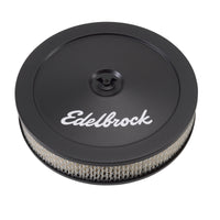מנקה אוויר של Edelbrock Pro-Flo סדרת אלמנט נייר עגול פלדה 10 אינץ' קוטר X 3 5 אינץ' שחור