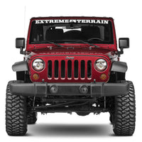 Raxiom 97-18 Jeep Wrangler TJ/JK Axial סדרה פנסי LED Daymaker- בית כרום (עדשה שקופה)