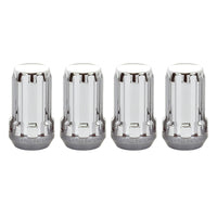 McGard SplineDrive אום (מושב חרוט) M14X1.5 / 1.648 אינץ'. אורך (4-Pack) - Chrome (כלי דרישה)