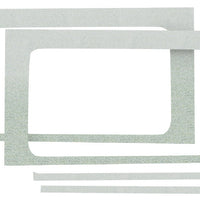 DEI 18-23 ג'יפ רנגלר JL 2-Dor Mat Boom Mat חיפוי חלונות צד אחורי - 2 חלקים - לבן