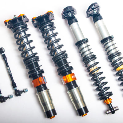 AST 02-08 Honda Accord 7th Gen CL7 FWD 5100 Comp Coilovers עם קפיצים ותליונים עליונים
