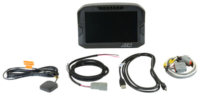 AEM CD-7 ללא רישום GPS מאופשר Race Dash סיבי פחמן תצוגה דיגיטלית ללא VDM (כניסת CAN בלבד)